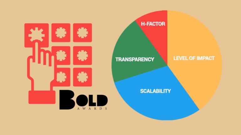 Main image for a BOLD Awards blog on the judging process leading to a gala dinner award ceremony for tech startups and digital industry companies and entrepreneurs #bebold