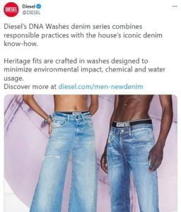 Diesel brand history now includes sustainability