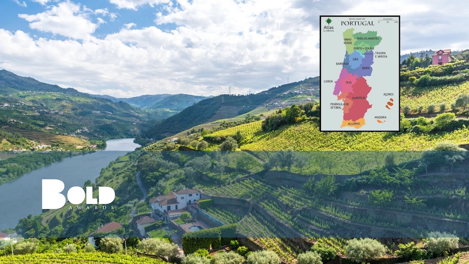 Main image for a blog about Portuguese Espumant sparkling wines at the BOLD Awards gala dinner ceremony
