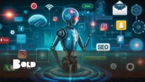Main image for a BOLD Awards article on 50+ AI-driven marketing tools