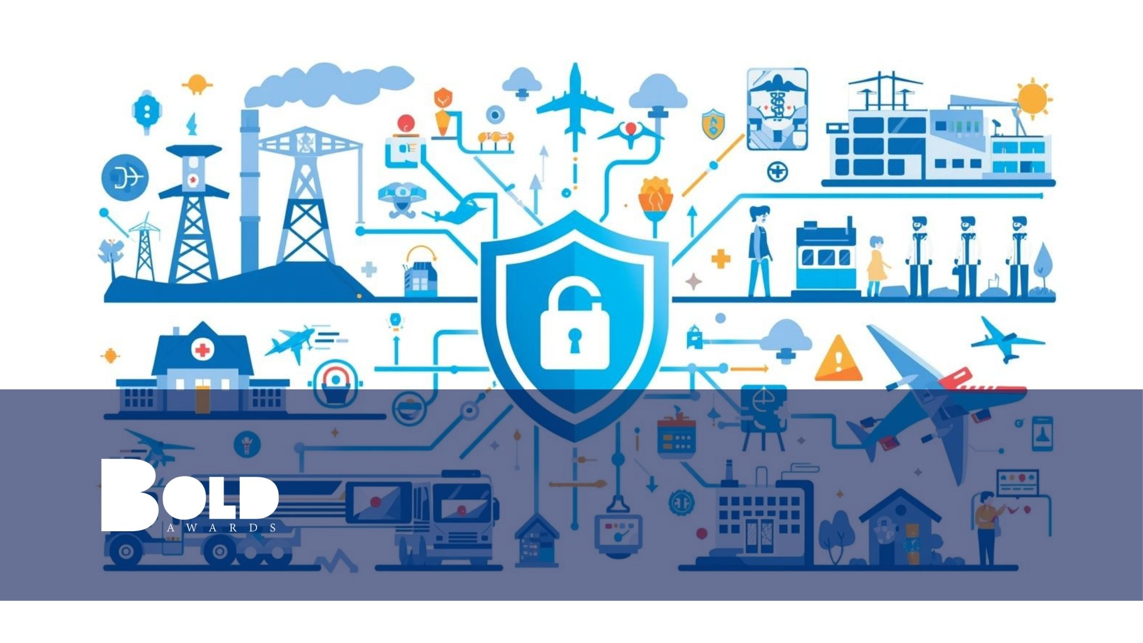 Main image for a BOLD Awards blog on cybersecurity for critical infrastructure