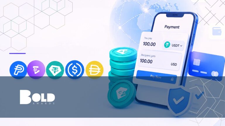 Main image for a BOLD Awards blog on stablecoins