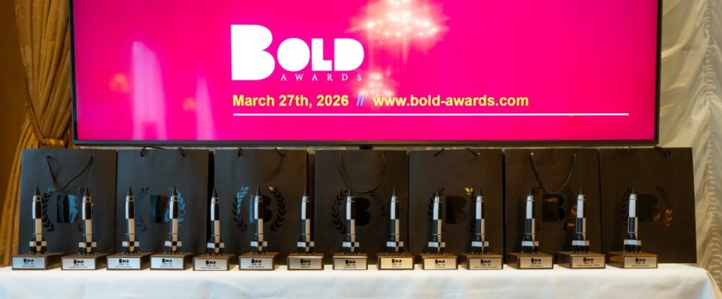 Trophies for the BOLD Awards VII ceremnoy for digital industry awards